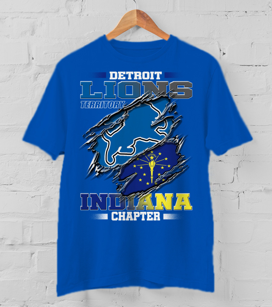Detroit Lions Territory Indiana Chapter T-Shirt