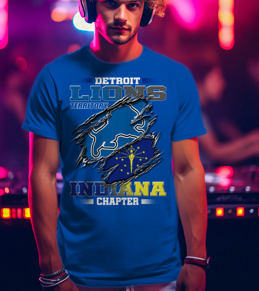 Detroit Lions Territory Indiana Chapter T-Shirt