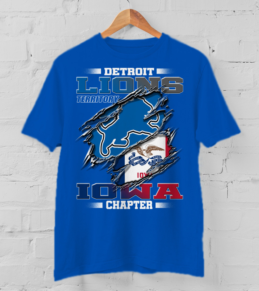 Detroit Lions Territory Iowa Chapter T-Shirt
