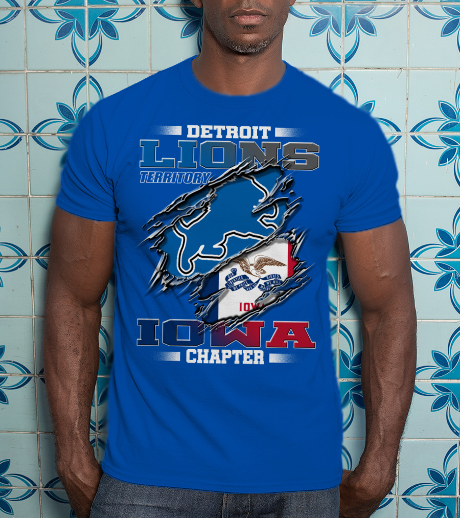 Detroit Lions Territory Iowa Chapter T-Shirt