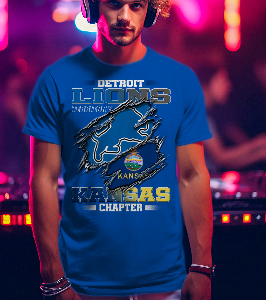 Detroit Lions Territory Kansas Chapter T-Shirt