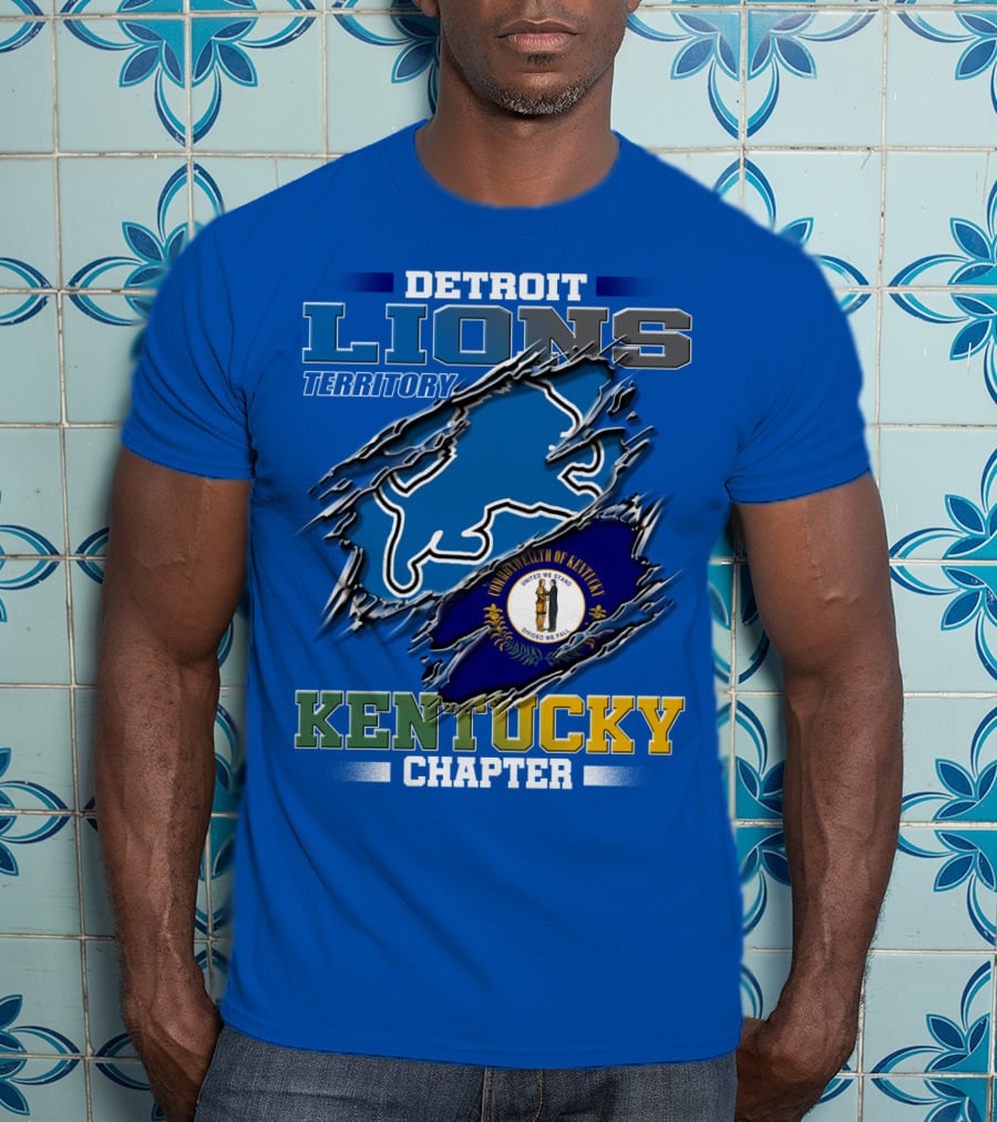 Detroit Lions Territory Kentucky Chapter Commonwealth Of Kentucky T-Shirt