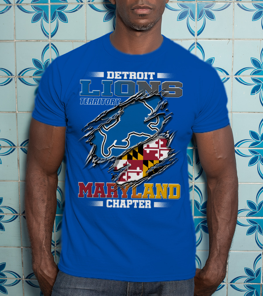 Detroit Lions Territory Maryland Chapter T-Shirt