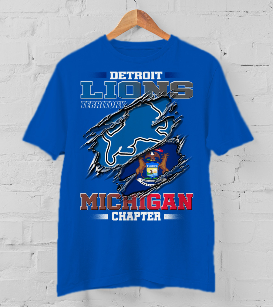 Detroit Lions Territory Michigan Chapter T-Shirt