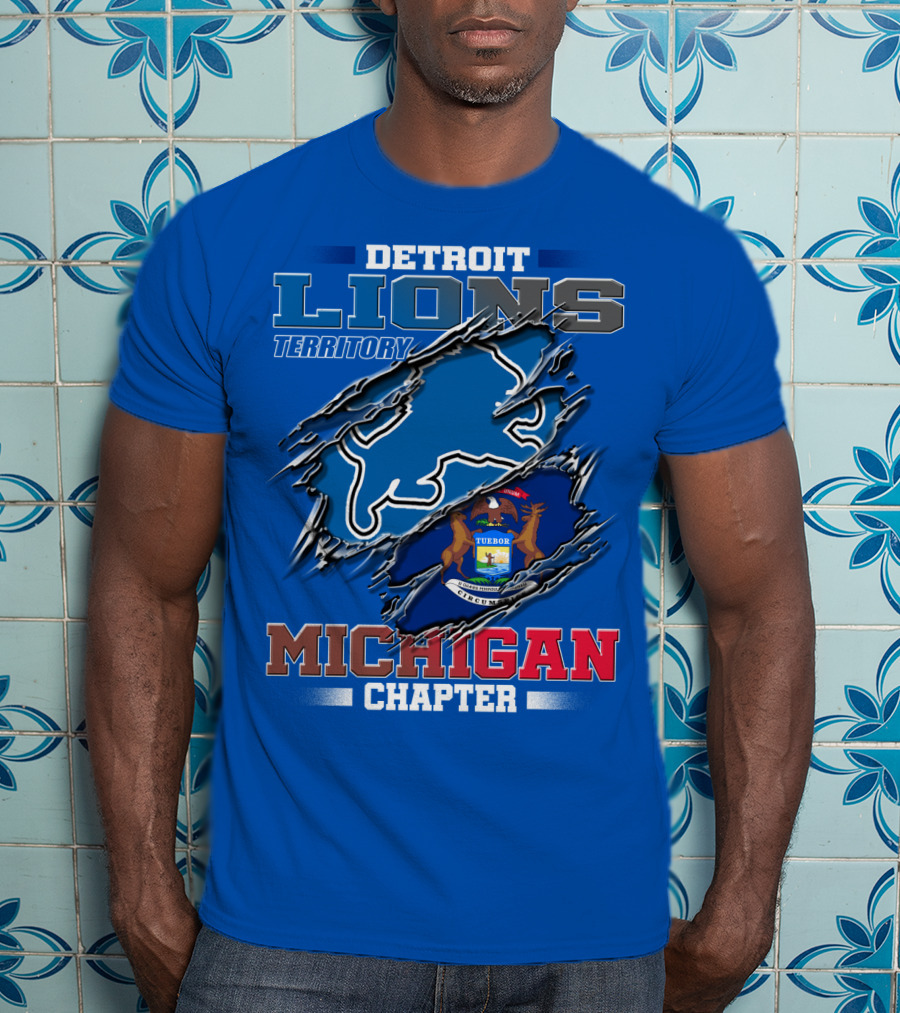 Detroit Lions Territory Michigan Chapter T-Shirt