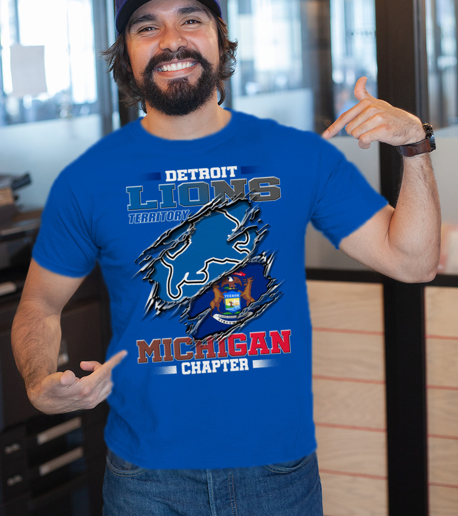 Detroit Lions Territory Michigan Chapter T-Shirt