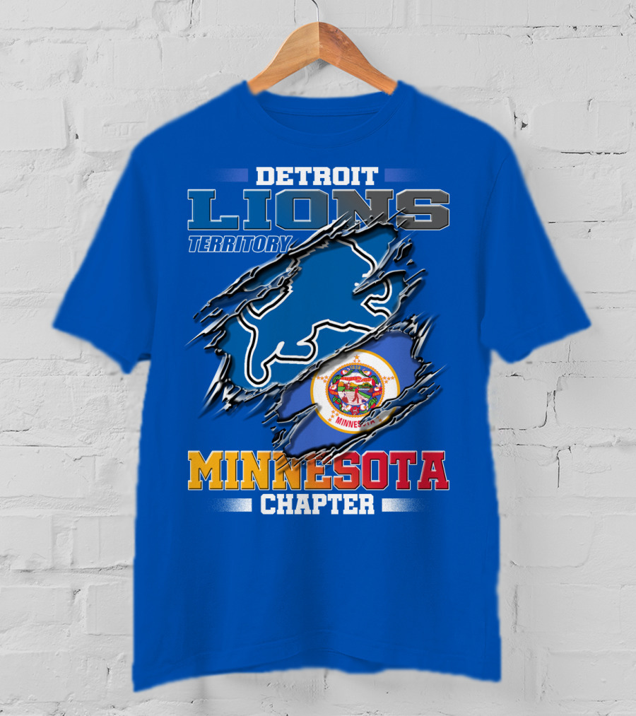 Detroit Lions Territory Minnesota Chapter T-Shirt