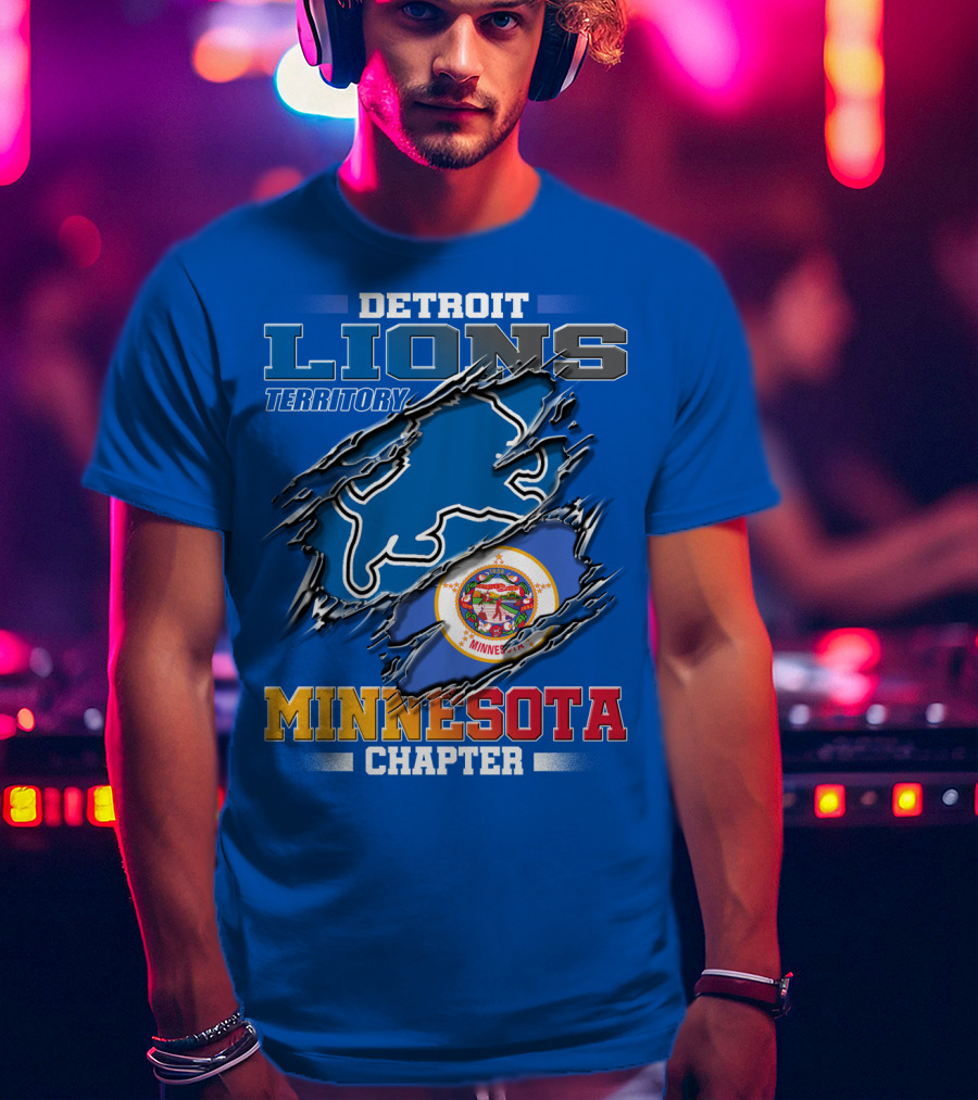 Detroit Lions Territory Minnesota Chapter T-Shirt