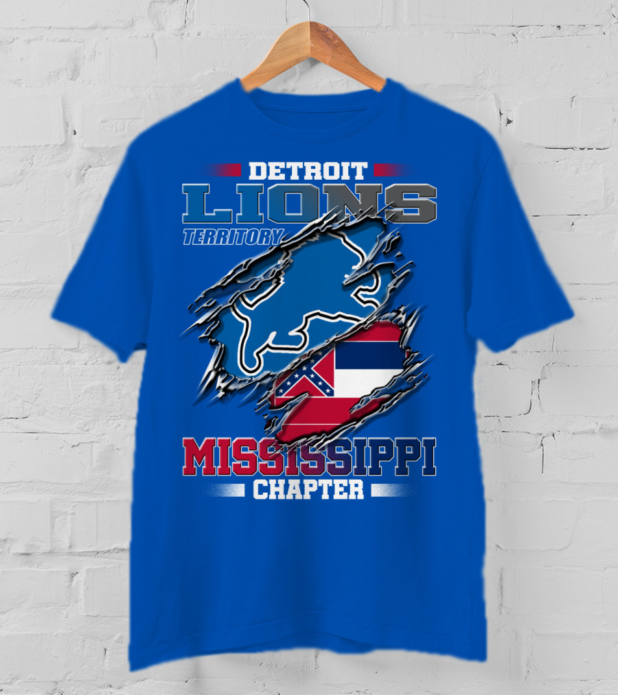Detroit Lions Territory Mississippi Chapter T-Shirt