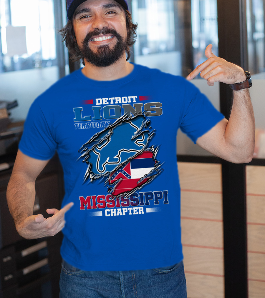 Detroit Lions Territory Mississippi Chapter T-Shirt