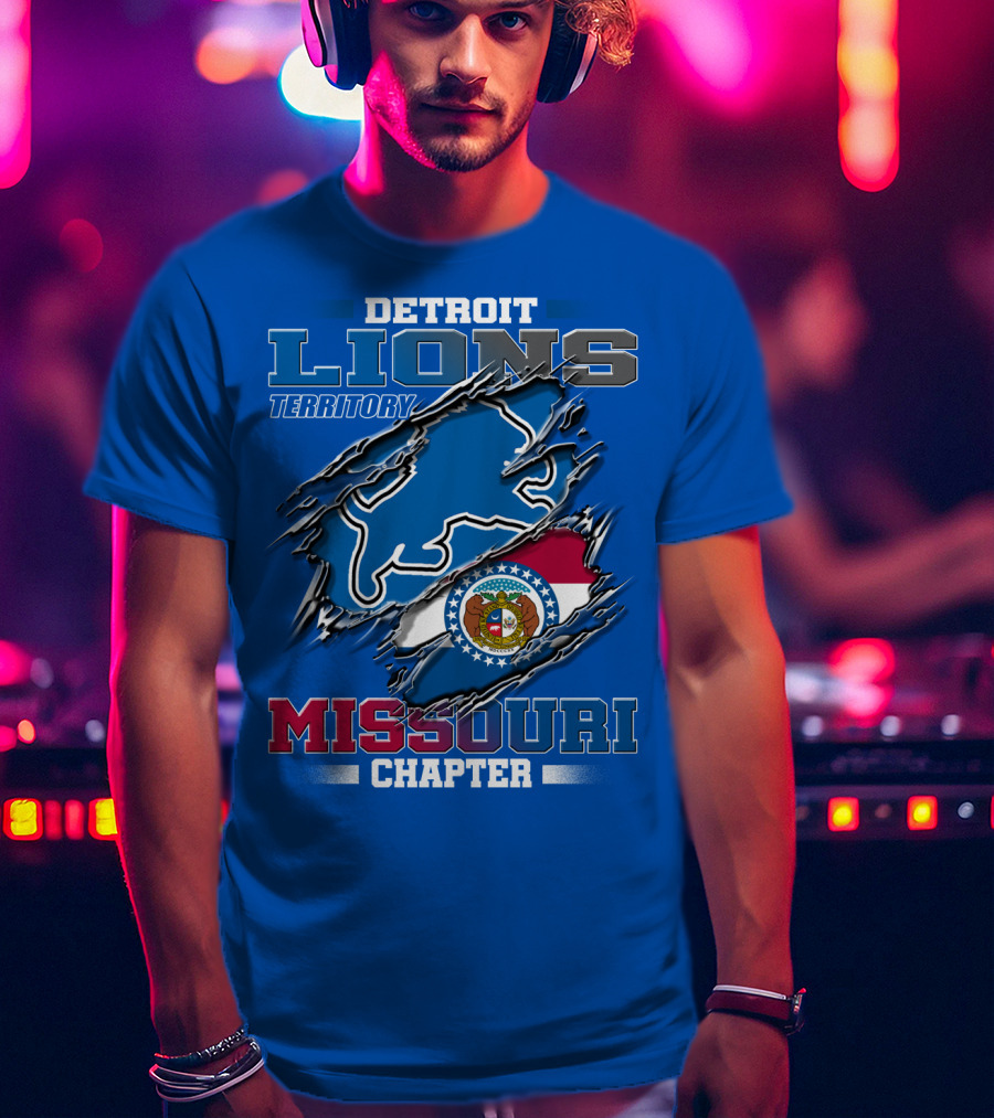 Detroit Lions Territory Missouri Chapter T-Shirt