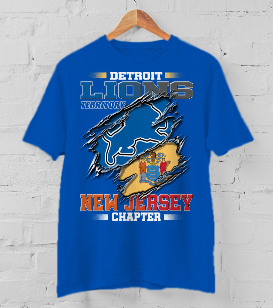 Detroit Lions Territory New Jersey Chapter T-Shirt