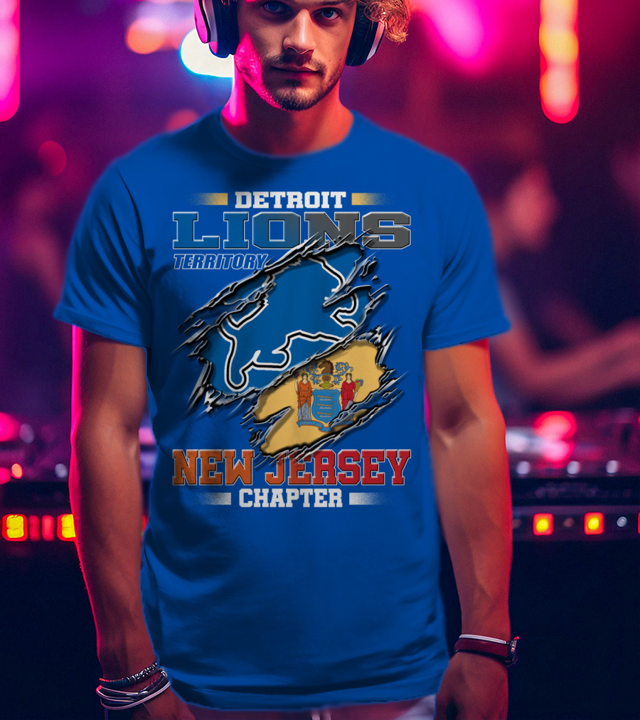 Detroit Lions Territory New Jersey Chapter T-Shirt