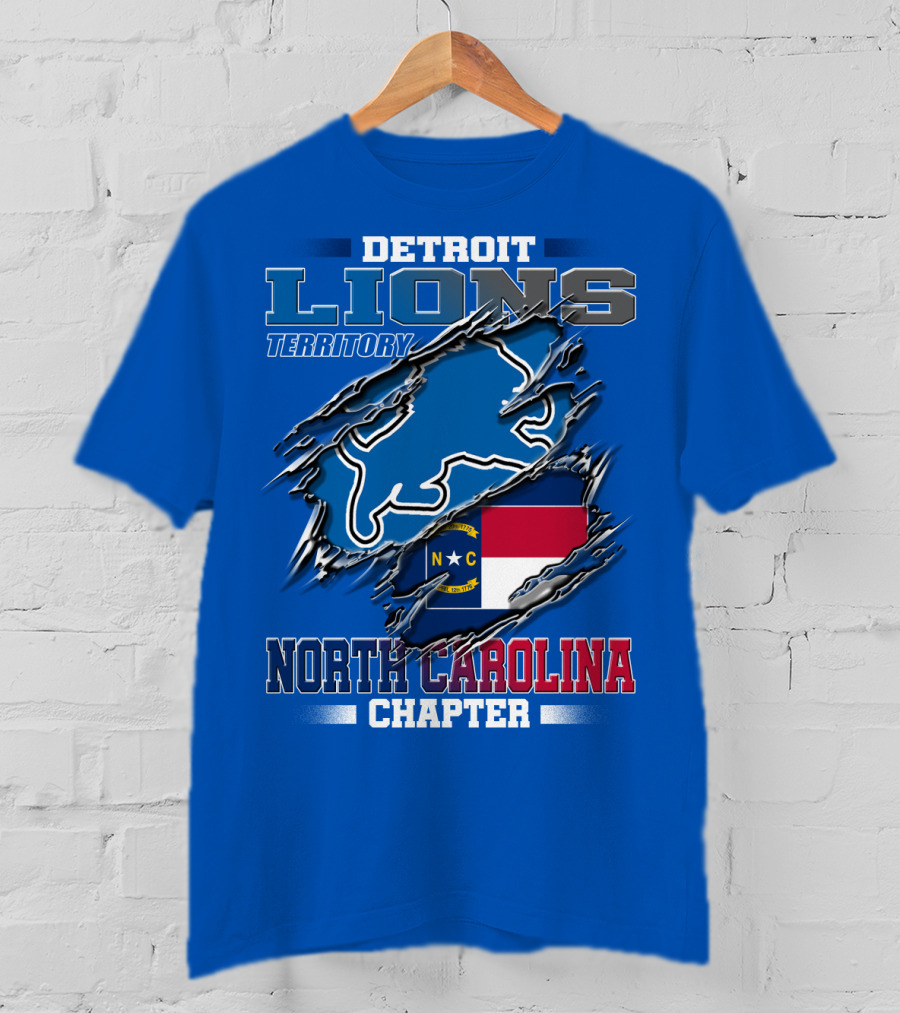 Detroit Lions Territory North Carolina Chapter T-Shirt