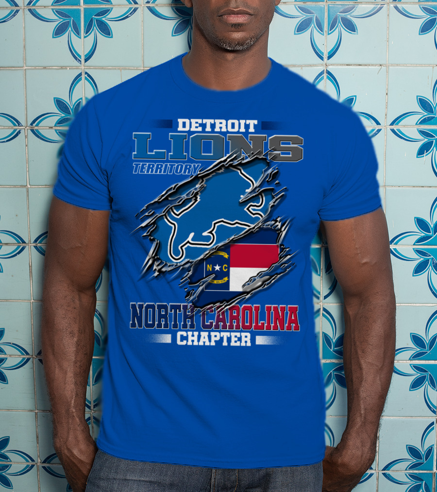 Detroit Lions Territory North Carolina Chapter T-Shirt