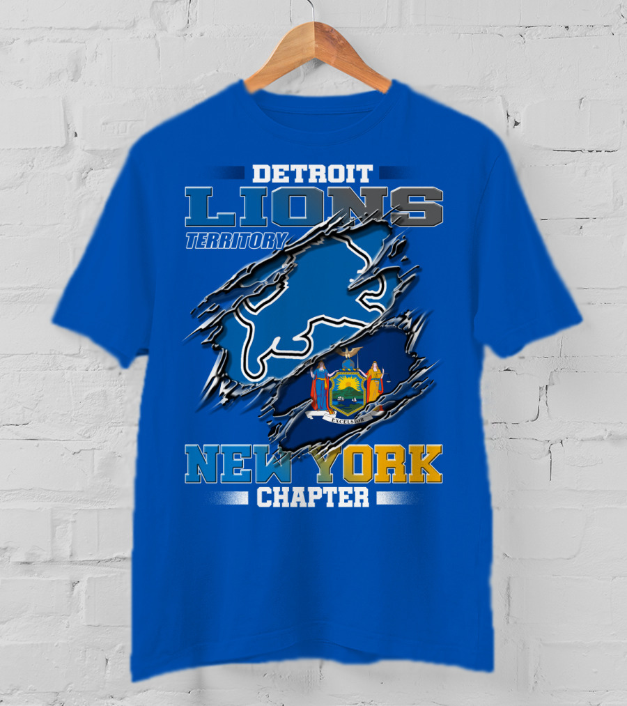 Detroit Lions Territory New York Chapter T-Shirt
