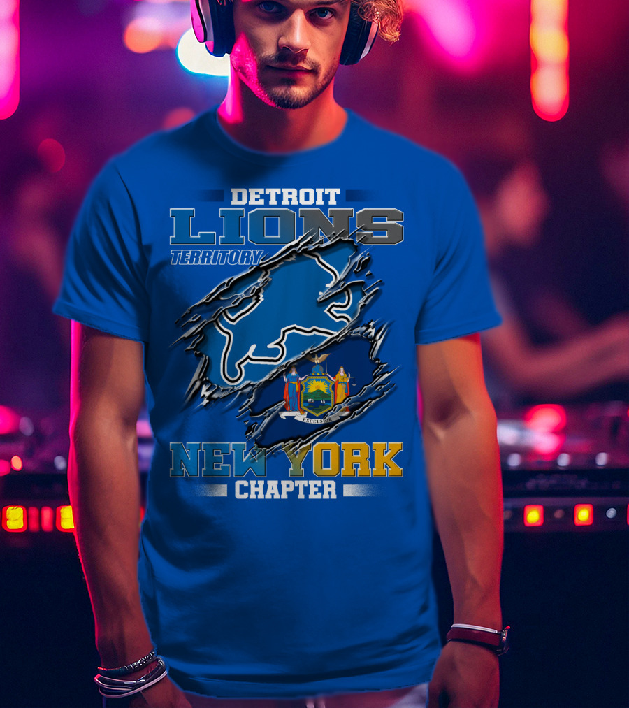 Detroit Lions Territory New York Chapter T-Shirt