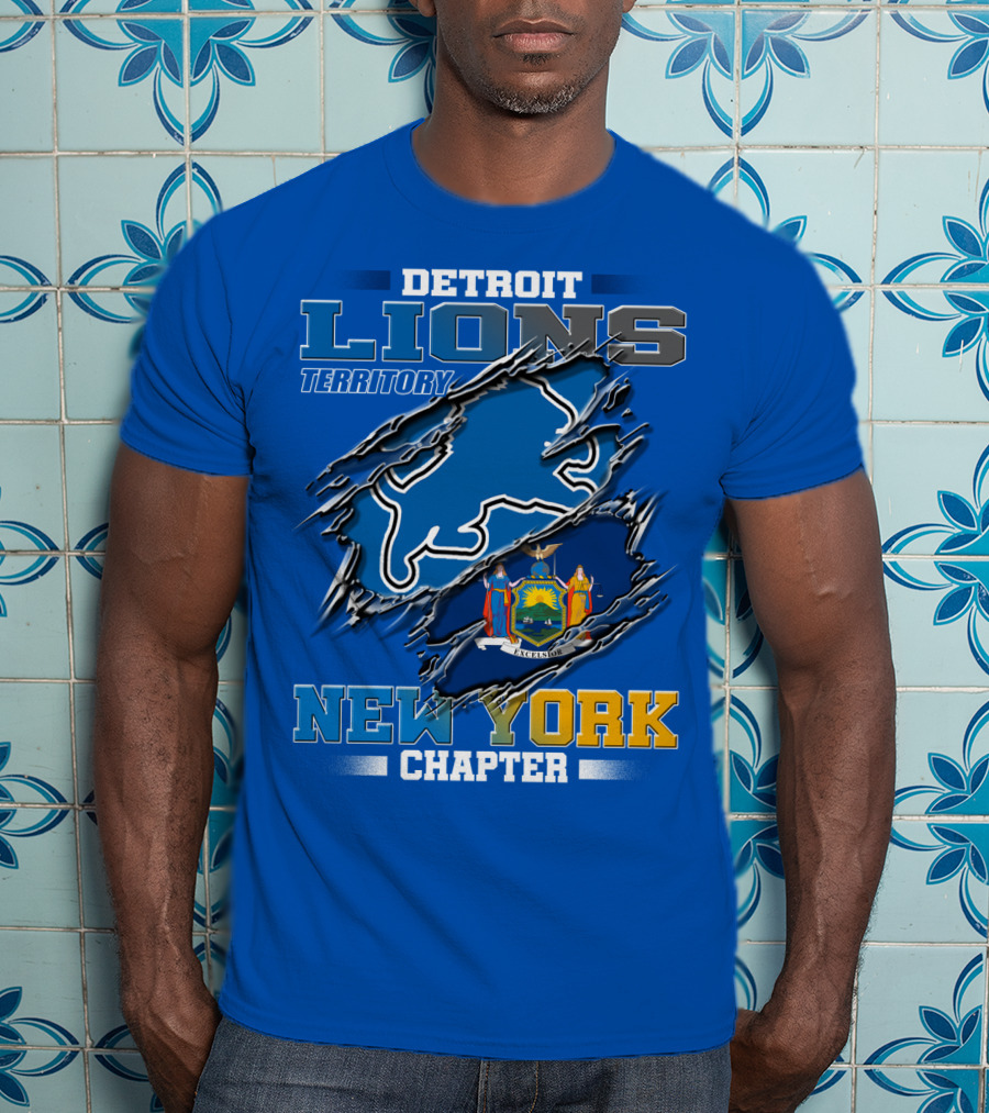 Detroit Lions Territory New York Chapter T-Shirt
