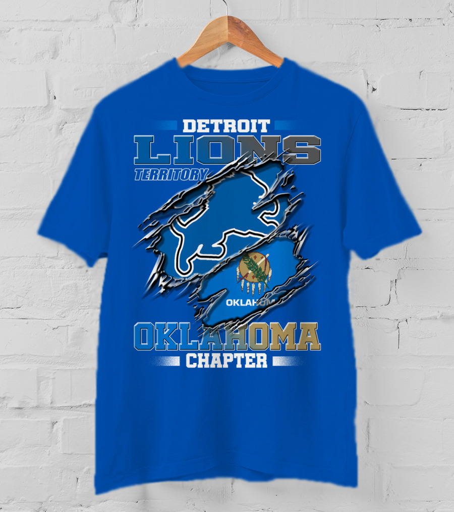Detroit Lions Territory Oklahoma Chapter T-Shirt