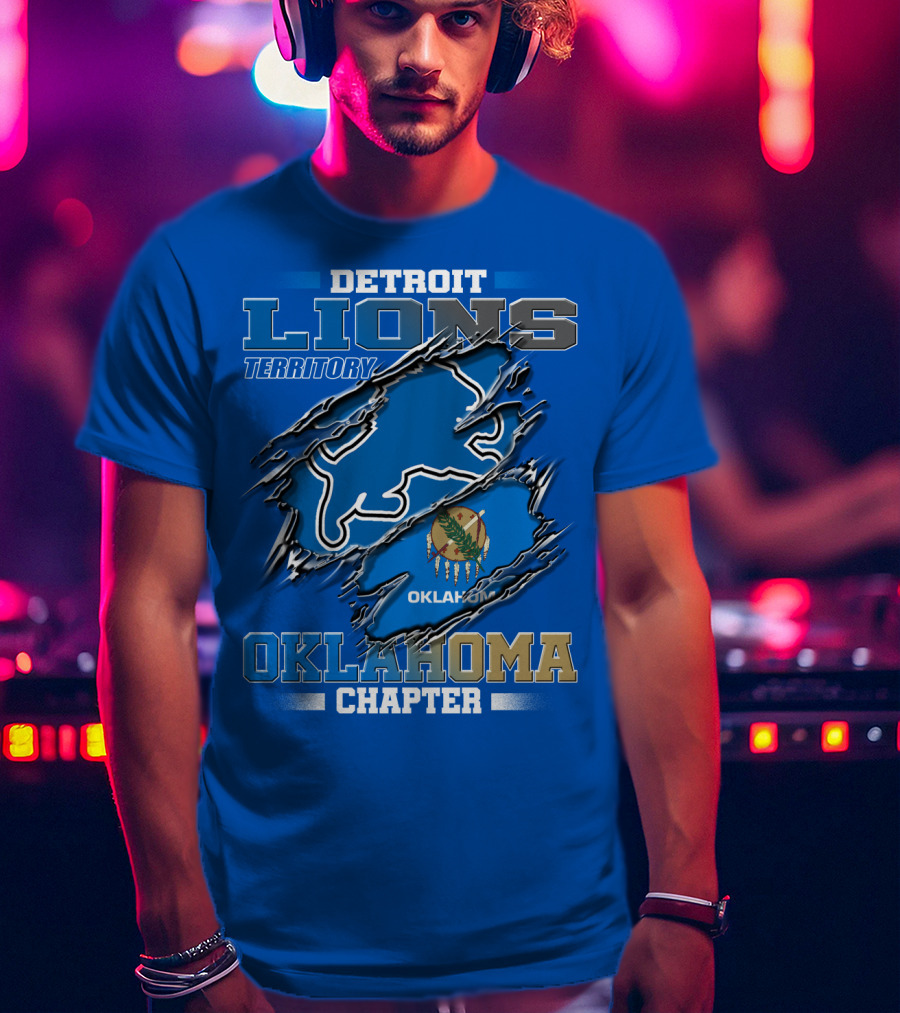 Detroit Lions Territory Oklahoma Chapter T-Shirt