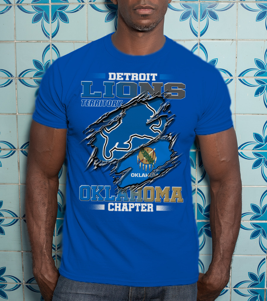 Detroit Lions Territory Oklahoma Chapter T-Shirt