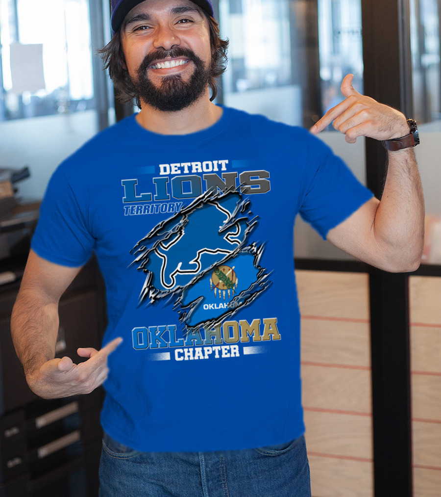 Detroit Lions Territory Oklahoma Chapter T-Shirt