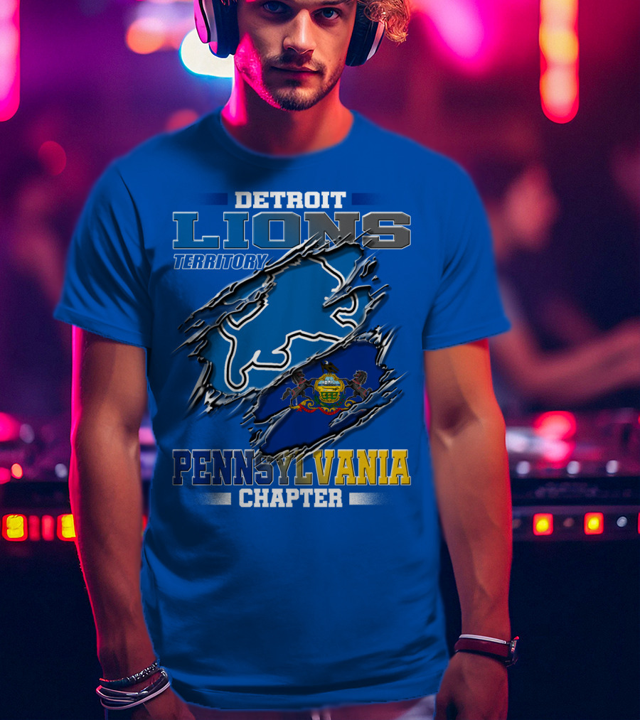 Detroit Lions Territory Pennsylvania Chapter T-Shirt
