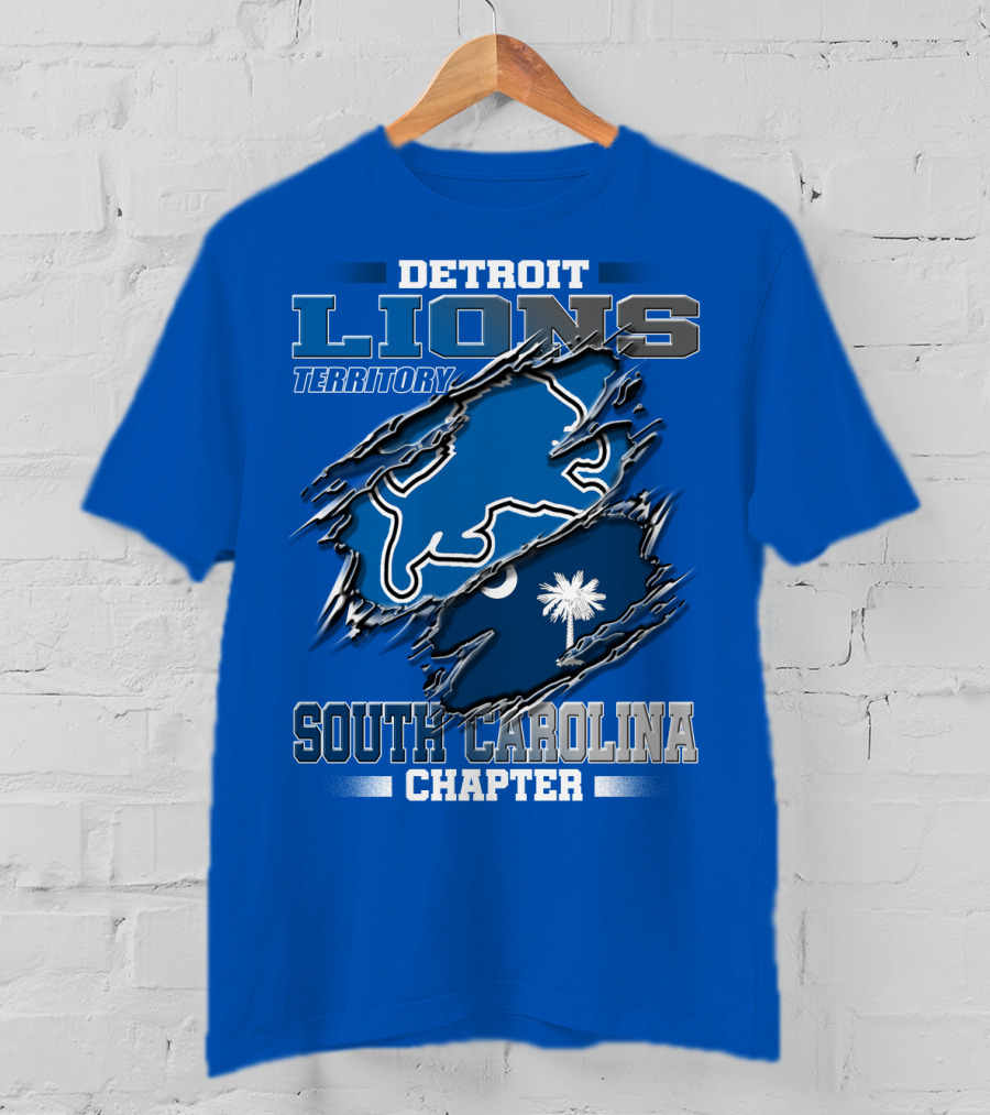 Detroit Lions Territory South Carolina Chapter T-Shirt
