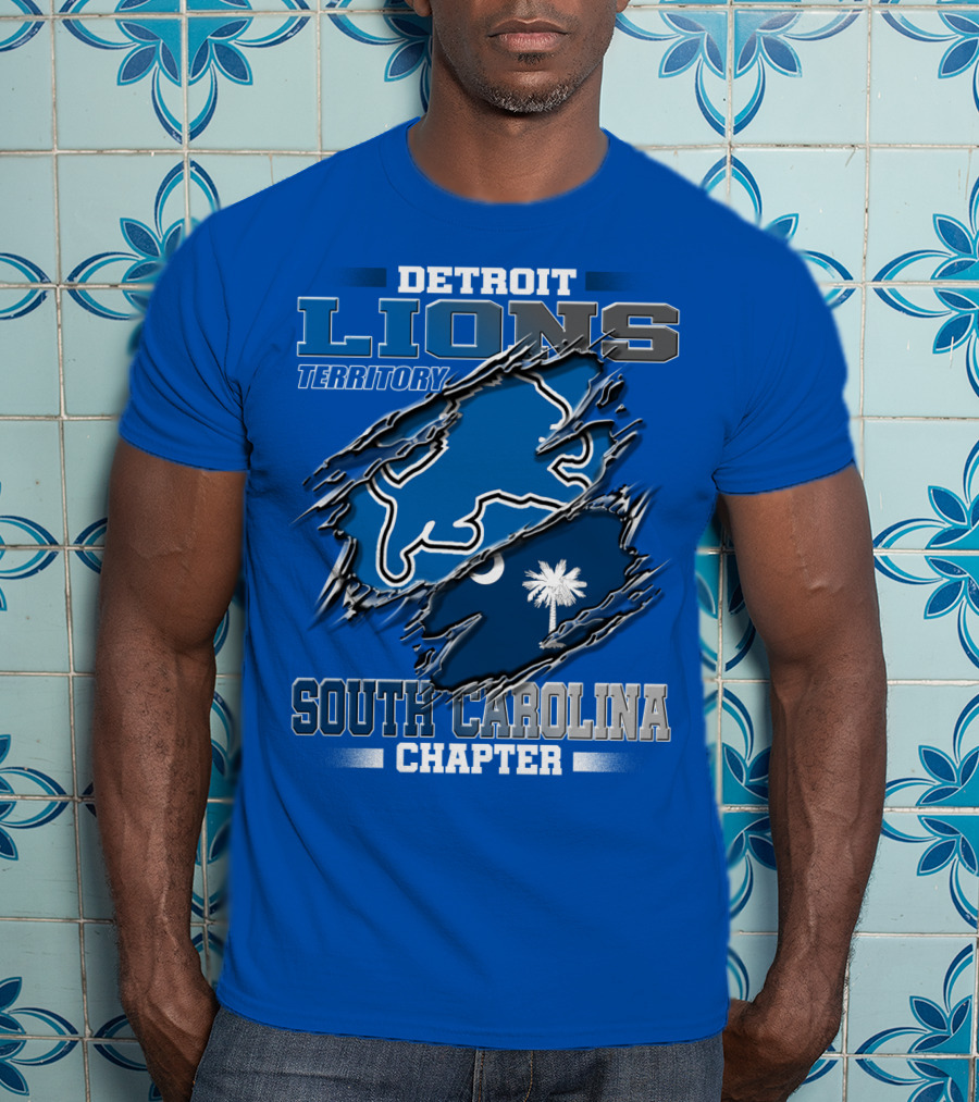 Detroit Lions Territory South Carolina Chapter T-Shirt