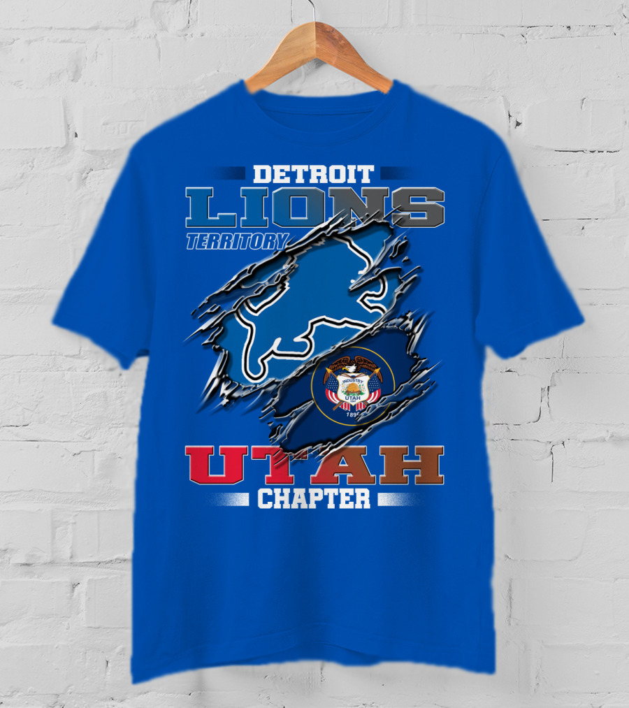 Detriot Lions Territory Utah Chapter T-Shirt