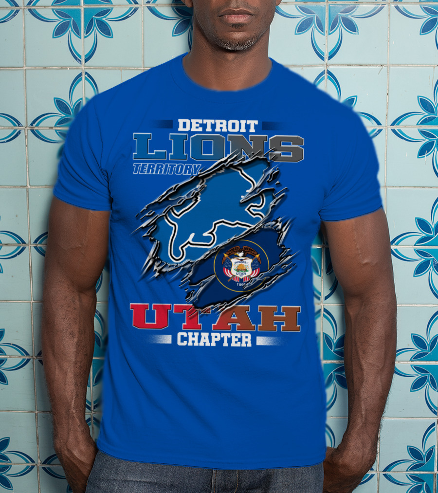 Detriot Lions Territory Utah Chapter T-Shirt