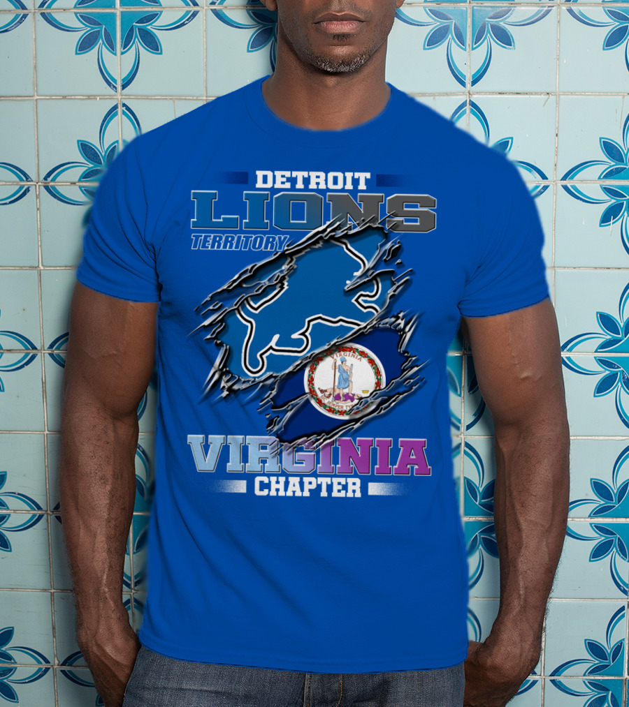 Detroit Lions Territory Virginia Chapter T-Shirt
