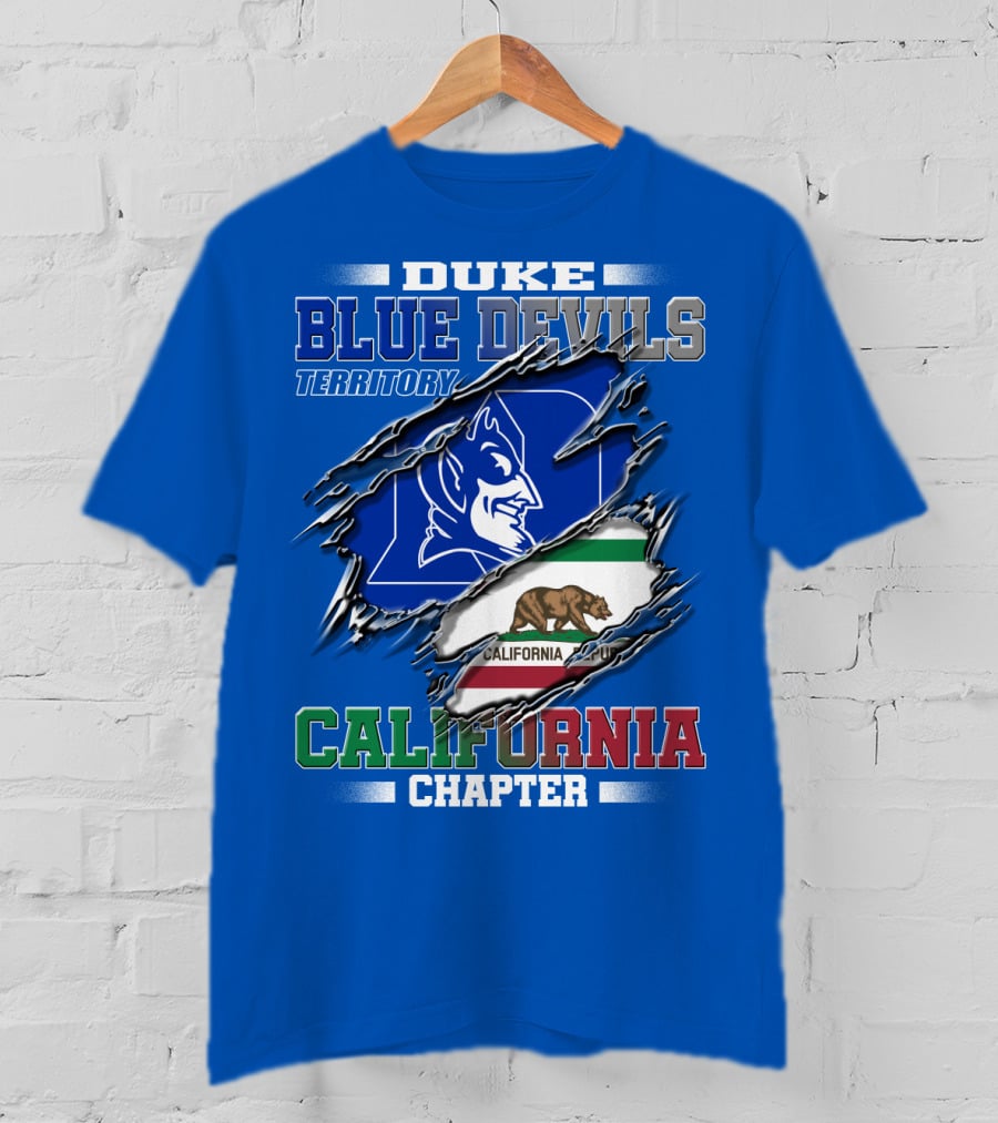 Duke Blue Devils Territory California Chapter T-Shirt