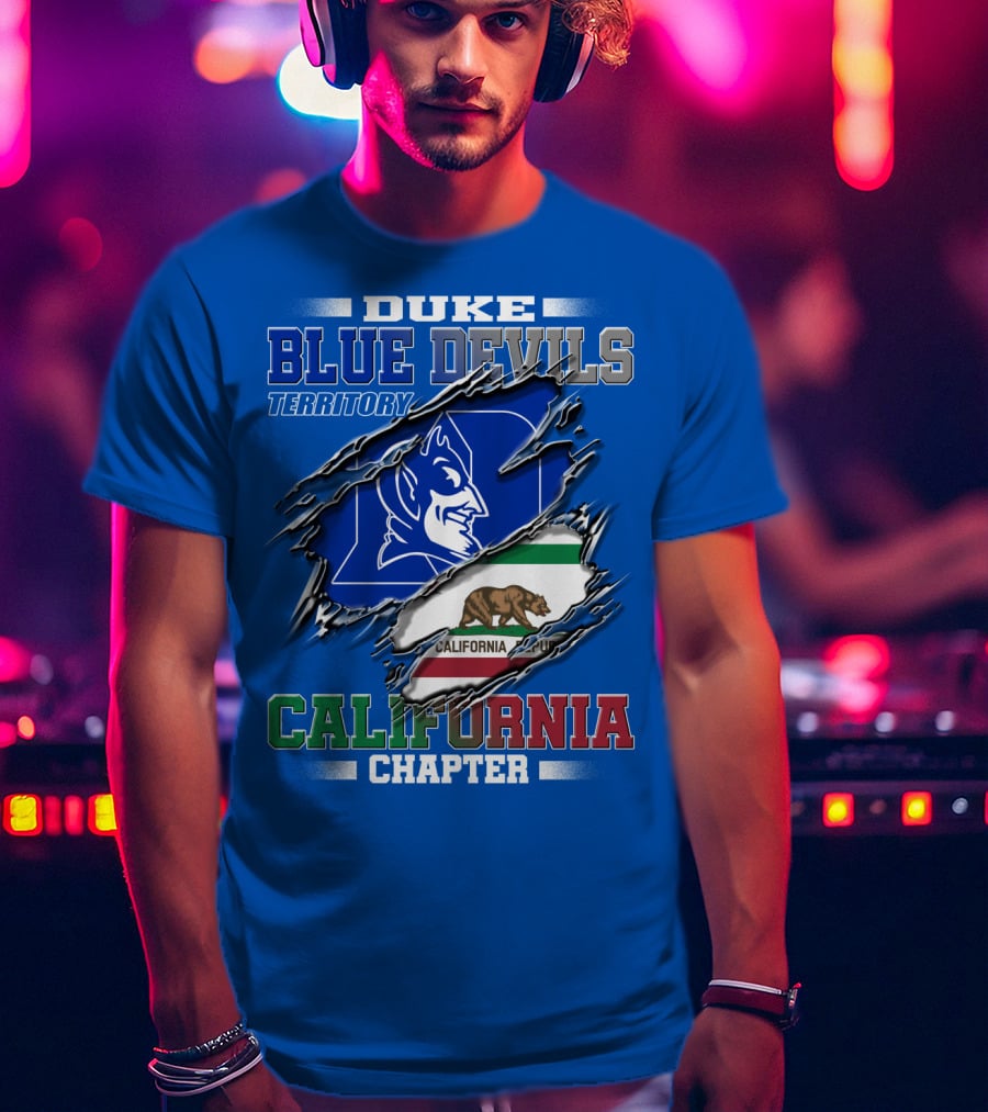 Duke Blue Devils Territory California Chapter T-Shirt