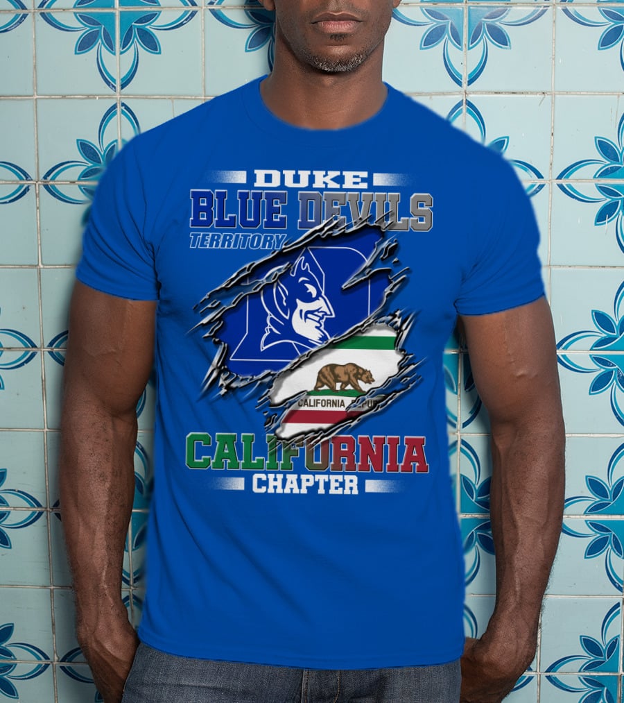 Duke Blue Devils Territory California Chapter T-Shirt