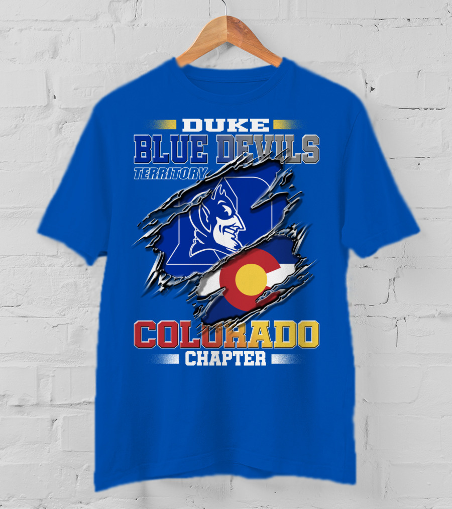 Duke Blue Devils Territory Colorado Chapter T-Shirt