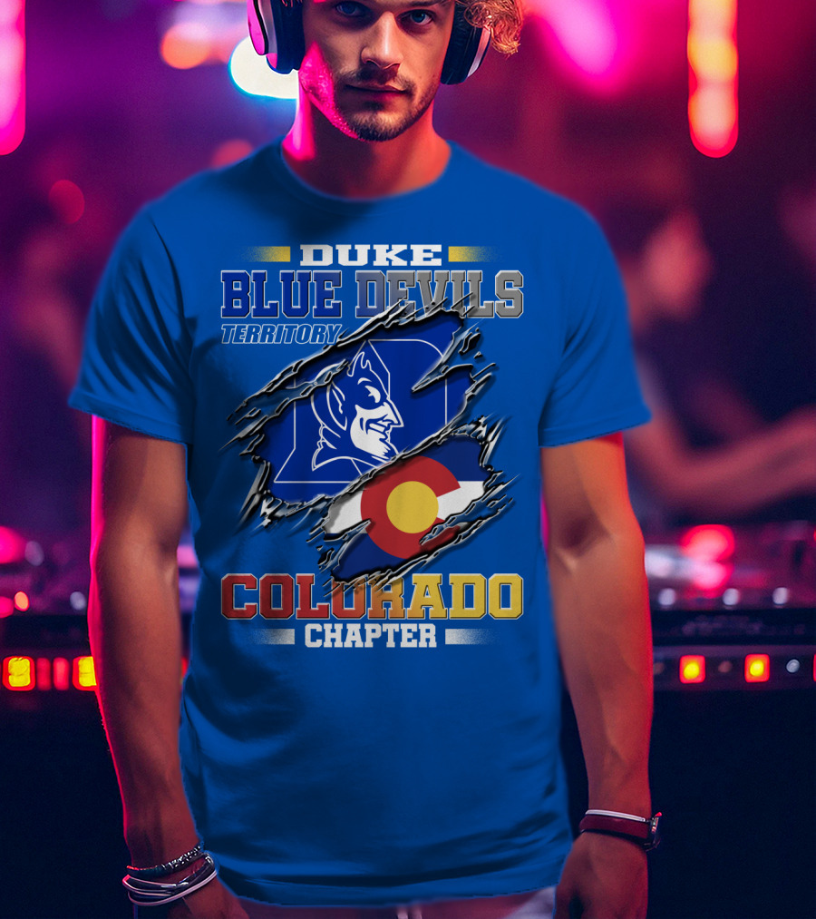 Duke Blue Devils Territory Colorado Chapter T-Shirt