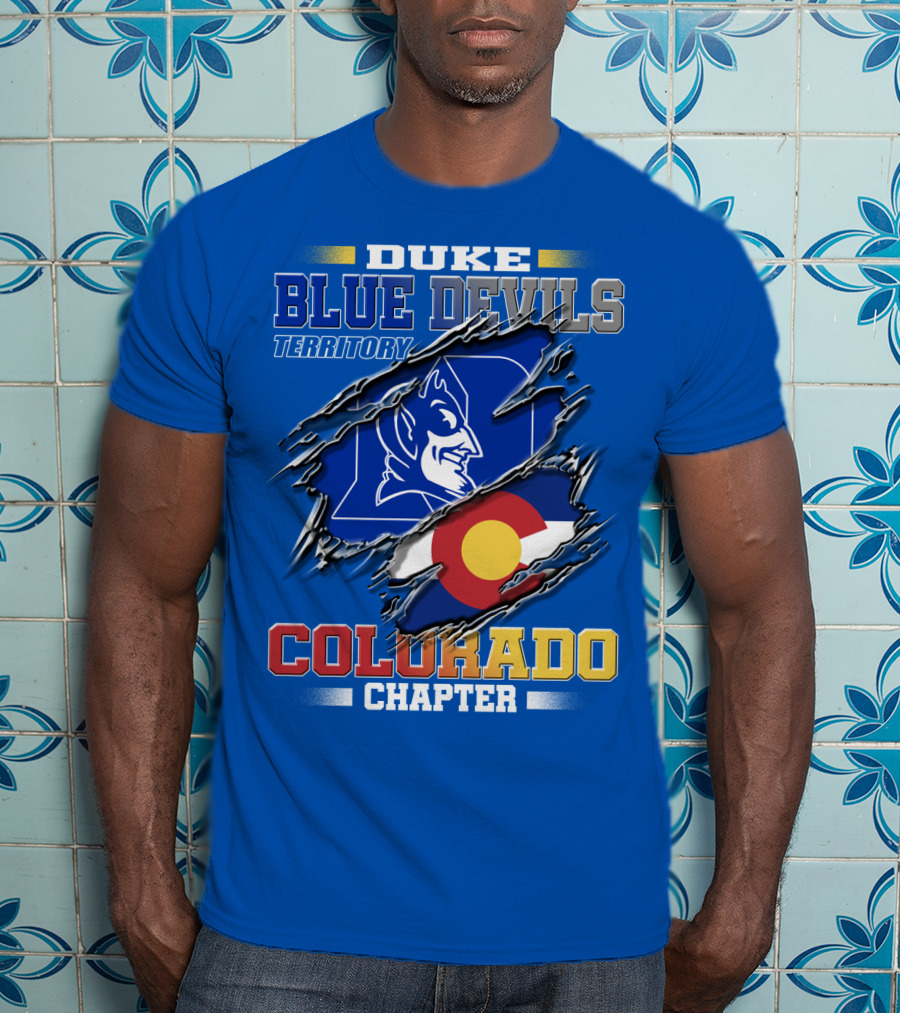 Duke Blue Devils Territory Colorado Chapter T-Shirt