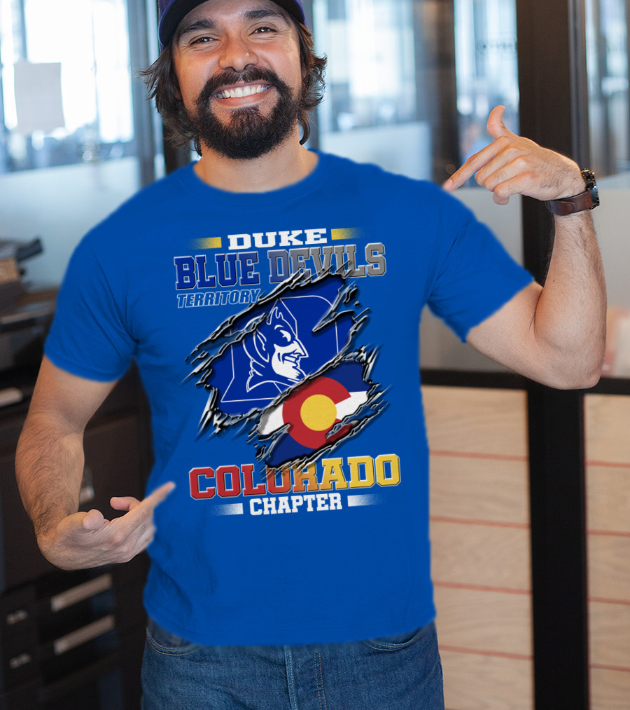 Duke Blue Devils Territory Colorado Chapter T-Shirt