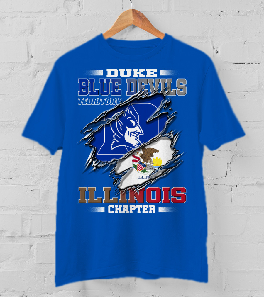Duke Blue Devils Territory Illinois Chapter T-Shirt