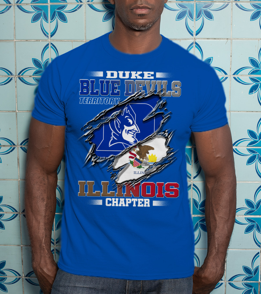 Duke Blue Devils Territory Illinois Chapter T-Shirt