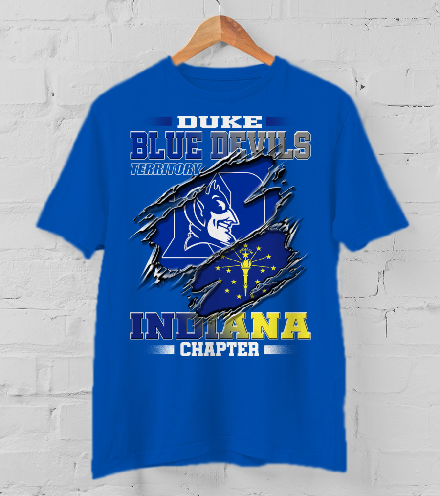 Duke Blue Devils Territory Indiana Chapter T-Shirt
