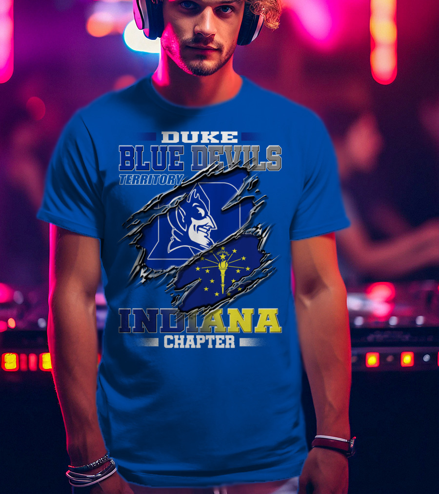 Duke Blue Devils Territory Indiana Chapter T-Shirt