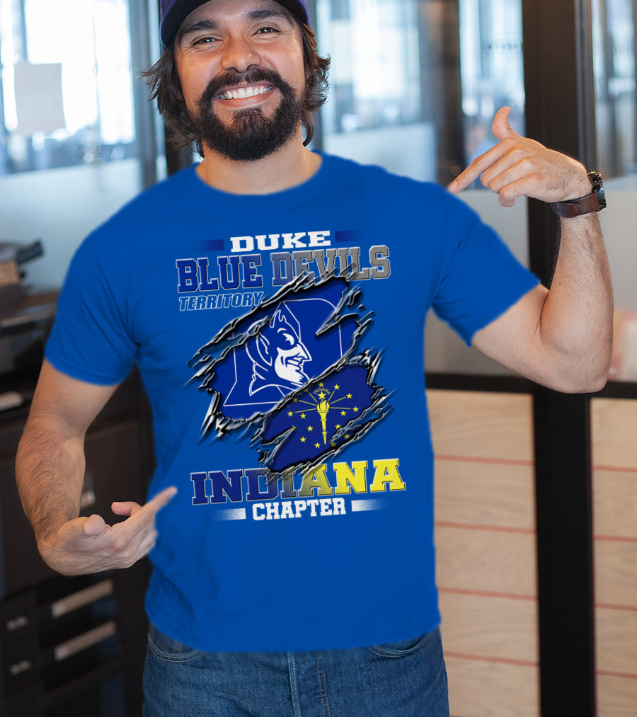 Duke Blue Devils Territory Indiana Chapter T-Shirt