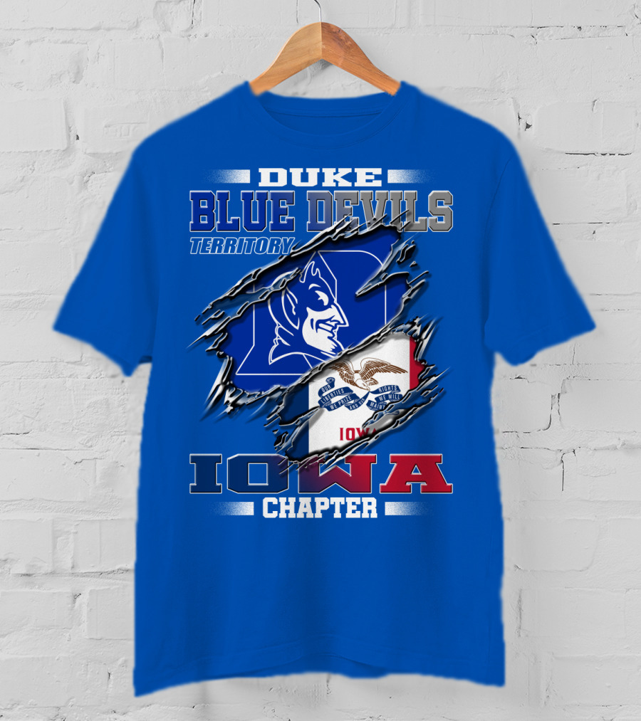 DUKE Blue Devils Territory Iowa Chapter T-Shirt