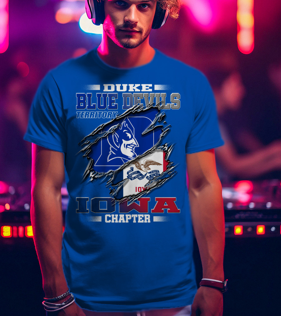 DUKE Blue Devils Territory Iowa Chapter T-Shirt
