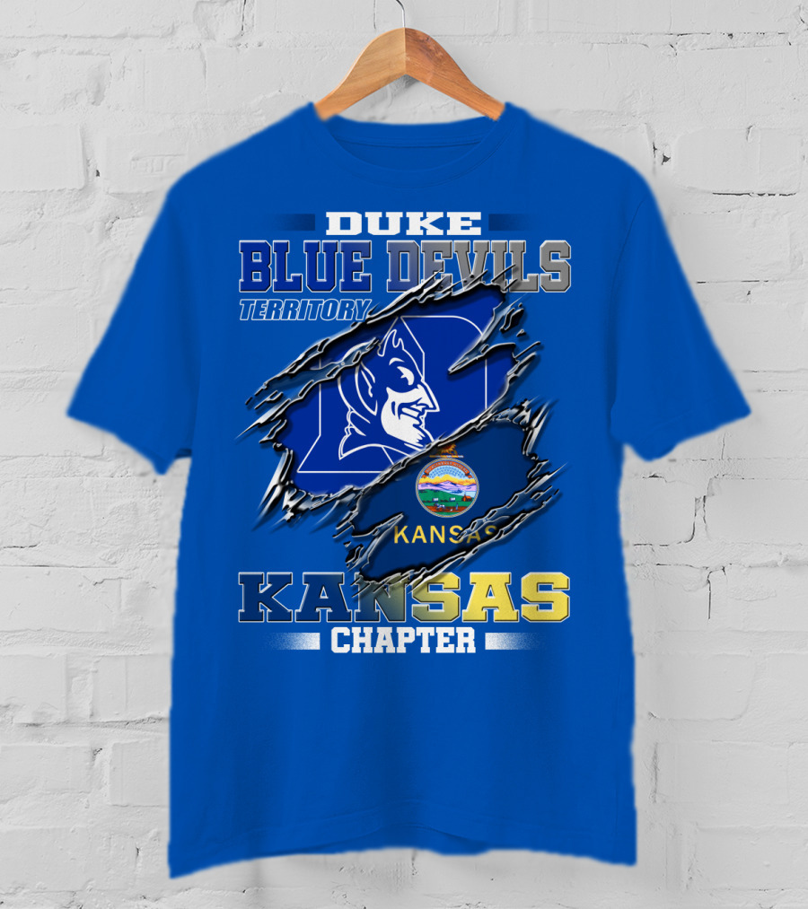 Duke Blue Devils Territory Kansas Chapter T-Shirt