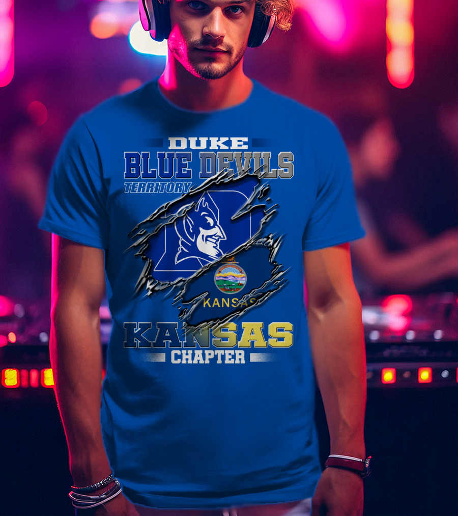 Duke Blue Devils Territory Kansas Chapter T-Shirt