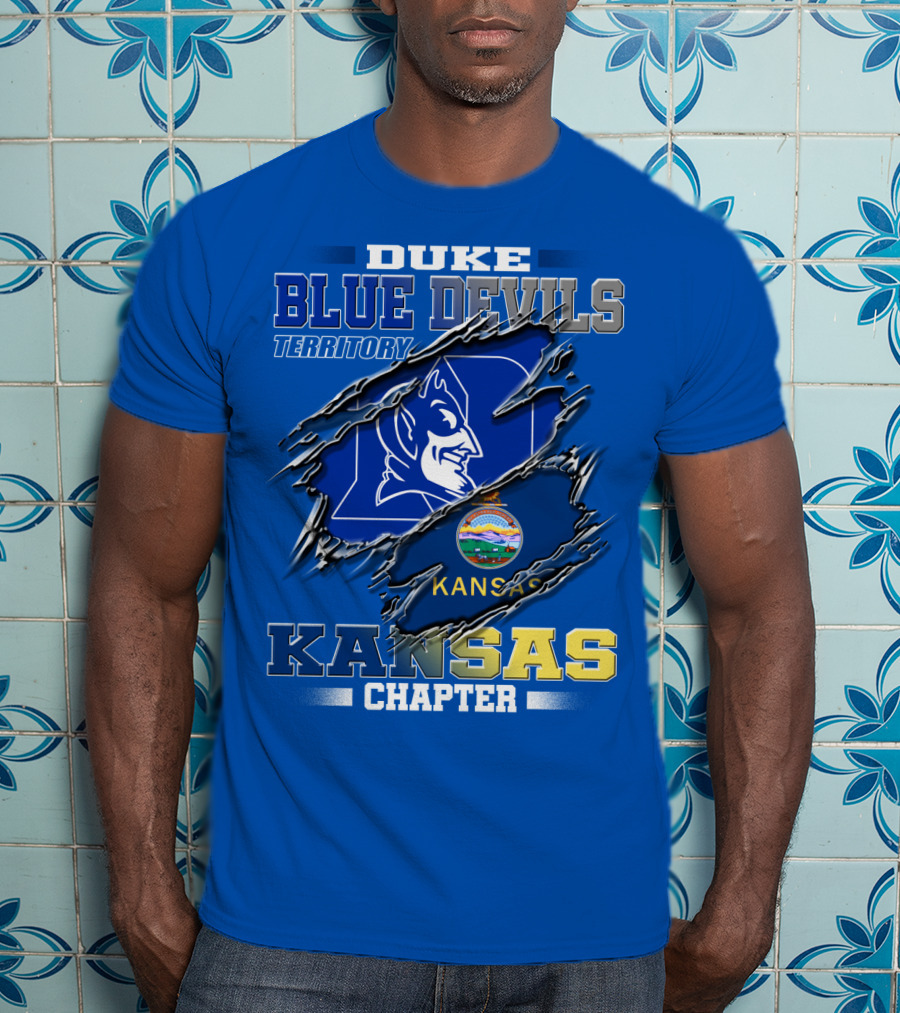 Duke Blue Devils Territory Kansas Chapter T-Shirt