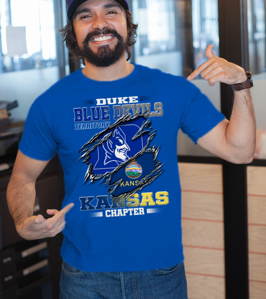Duke Blue Devils Territory Kansas Chapter T-Shirt